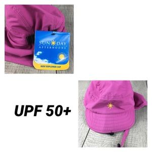 Sun Day Afternoons Kids Exploring Cap UPF 50+ NWT